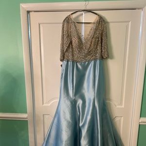 MOB SEQUIN AND BEADED GOWN